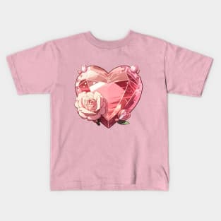 Steven Universe Rose Quarts Crystal Gem Heart Kids T-Shirt